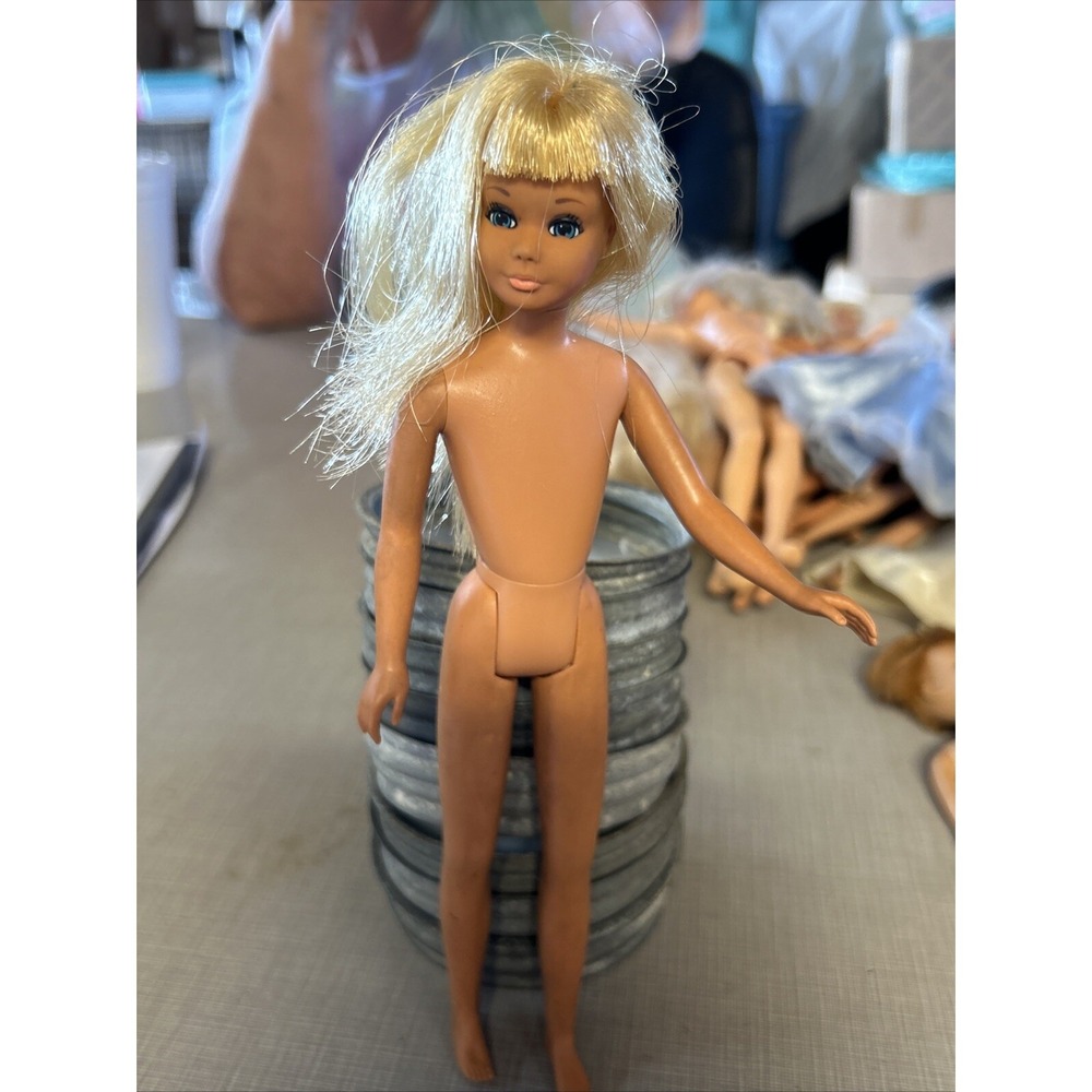 Vintage Barbie SKIPPER Doll Blond Blue Eyes Bendy Legs 1967 Japan Very Good Cond